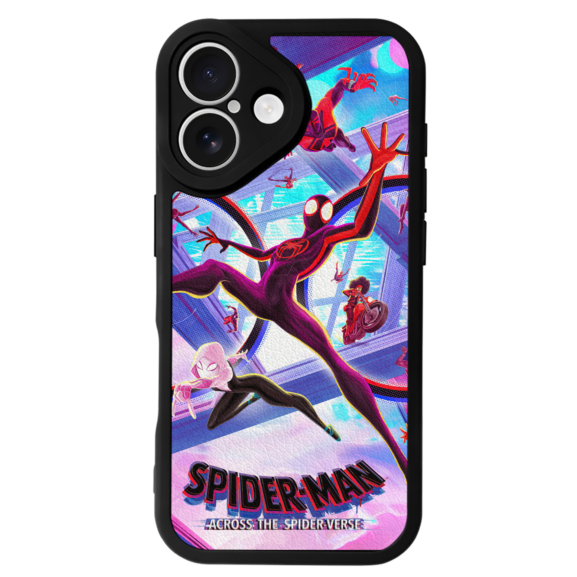 （画像用） Spider Man スパイダーマン 【iPhone 16シリーズ対応】シリコンスマホケース（レザー調） 材質：シリコン